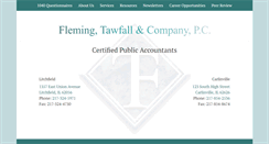 Desktop Screenshot of flemingtawfall.com